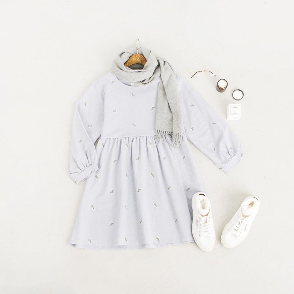 Olive Clothing Floral Embroidered Babydoll Dress